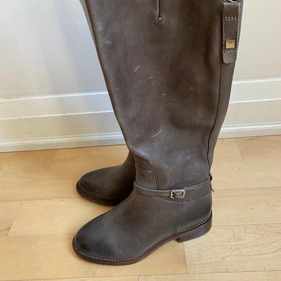 FRANCO Sarto Gray "Haylie" Tall Boot New Buckle - Picture 3 of 11